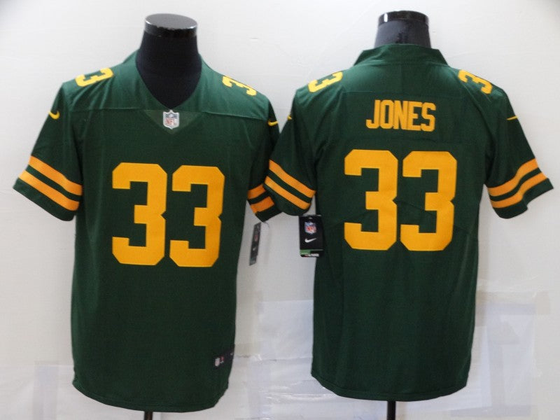 Men's Green Bay Packers Aaron Jones #33 Green Alternate Legend Player Jersey1