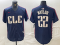 Men's Cleveland Guardians Josh Naylor Navy 2024 City Connect Limited Jersey