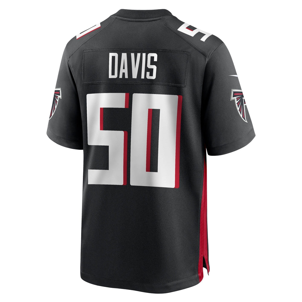 Tae Davis Atlanta Falcons  Team Game Jersey -  Black