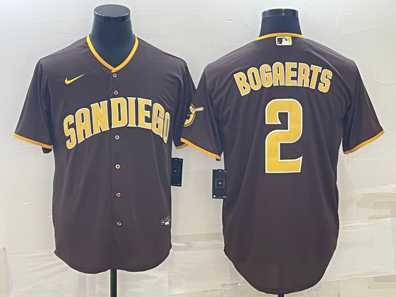 Men's San Diego Padres Xander Bogaerts Brown Replica Player Jersey