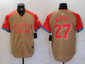 Men's American League Jose Altuve #27 Cream 2024  All-Star Game Limited Player Jersey1