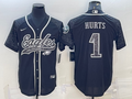 Men's Philadelphia Eagles Jalen Hurts Black RFLCTV Limited Jersey Joint Edition