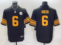 Men's Pittsburgh Steelers Patrick Queen Black Game Player Jersey