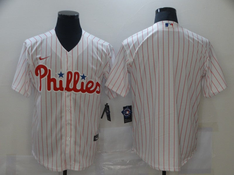 Men's Philadelphia Phillies White Home Replica Blank Jersey1