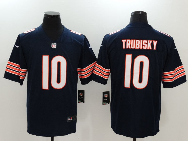 Men's Chicago Bears Mitch Trubisky Navy Game Jersey