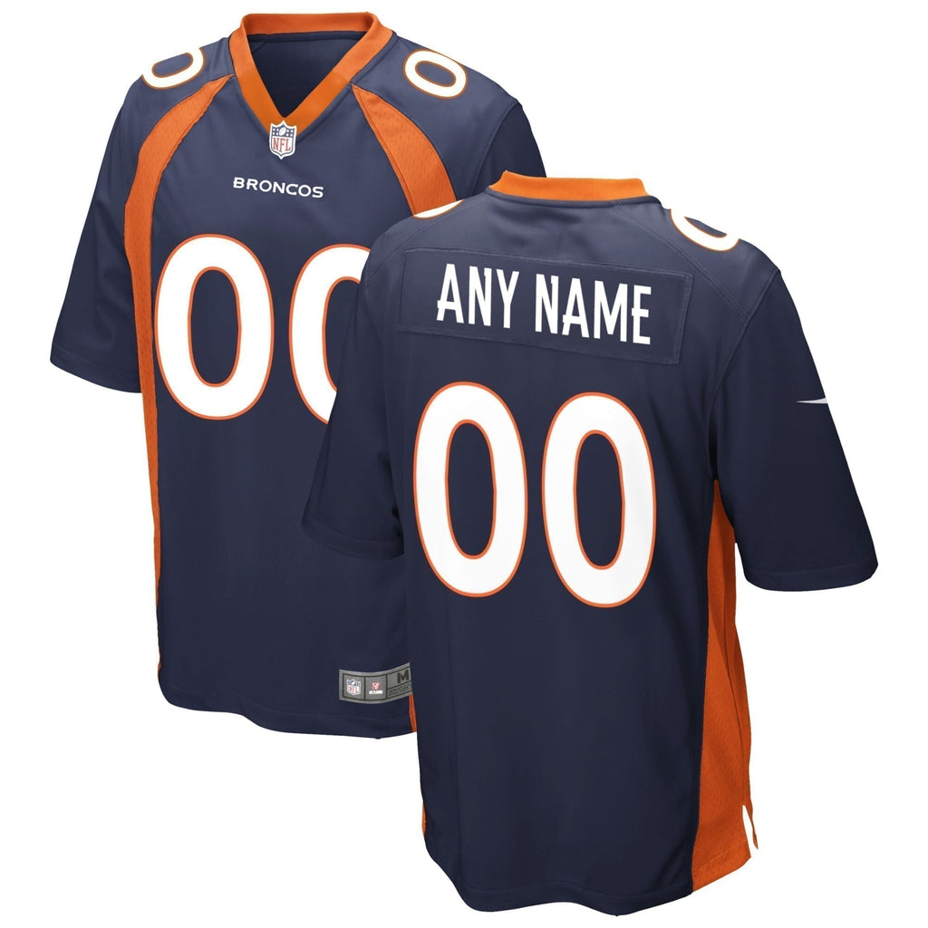Denver Broncos  Alternate Custom Game Jersey - Navy