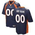 Denver Broncos  Alternate Custom Game Jersey - Navy