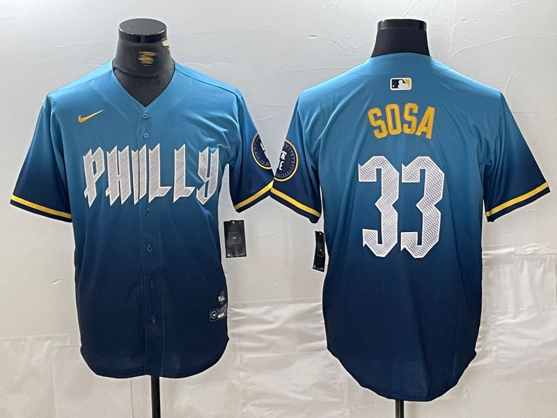 Men's Philadelphia Phillies Edmundo Sosa Blue 2024 City Connect Limited Player Jersey
