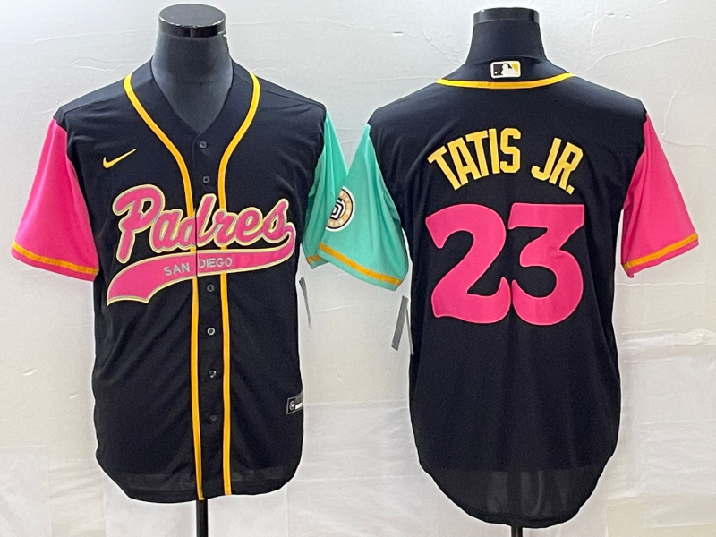 Men's San Diego Padres Fernando Tatis Jr. Black City Connect Replica Player Jersey Joint Edition