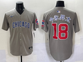 Men's Chicago Cubs Shota Imanaga #18 Gray Replica Player Jersey