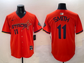 Men's Houston Astros Cam Smith Orange 2025 City Connect Limited Player Jersey