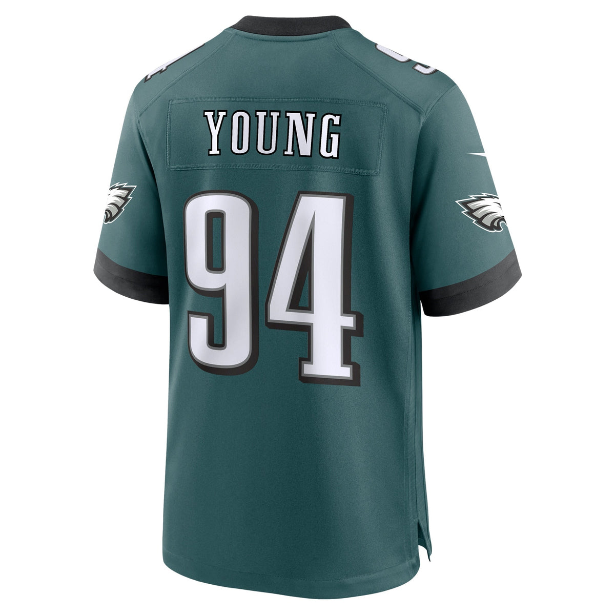Byron Young Philadelphia Eagles  Team Game Jersey - Midnight Green