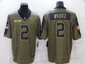 Men's Indianapolis Colts Carson Wentz Brown Game Jersey