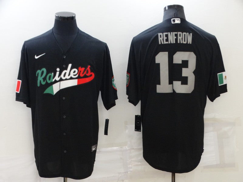 Men's Las Vegas Raiders Hunter Renfrow Black Player Game Jersey Joint Edition