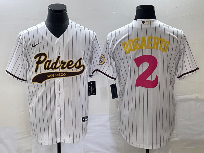 Men's San Diego Padres Xander Bogaerts White Replica Player Jersey Joint Edition