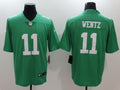 Men's Philadelphia Eagles Carson Wentz Green Game Player Jersey