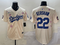 Men's Los Angeles Dodgers Clayton Kershaw Cream Player Jersey