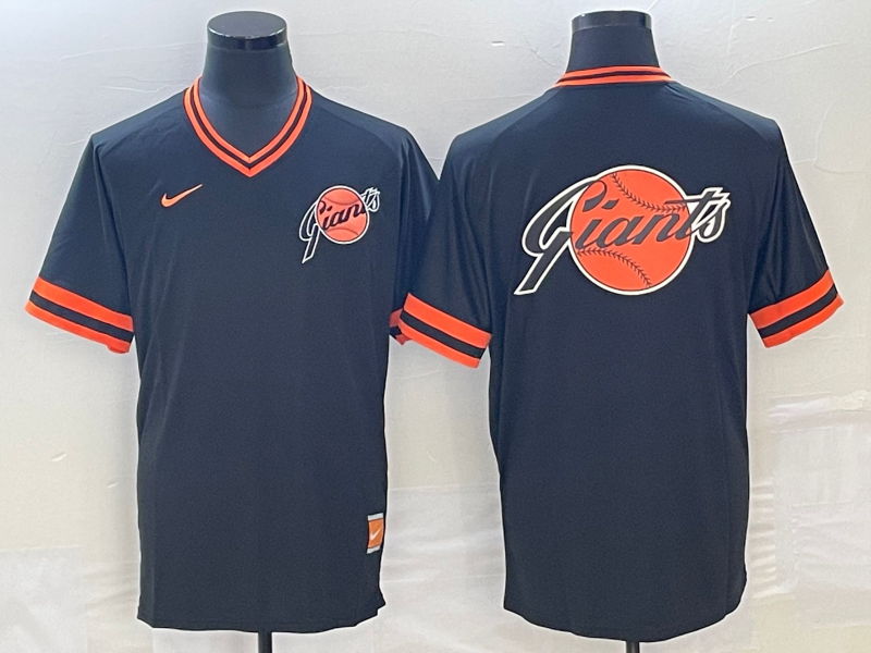 Men's San Francisco Giants Black Replica Team Jersey1