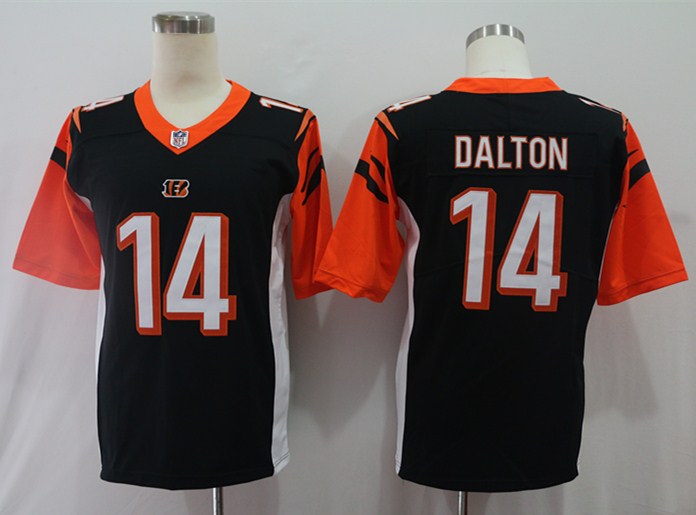 Men's Cincinnati Bengals Andy Dalton Black Game Jersey