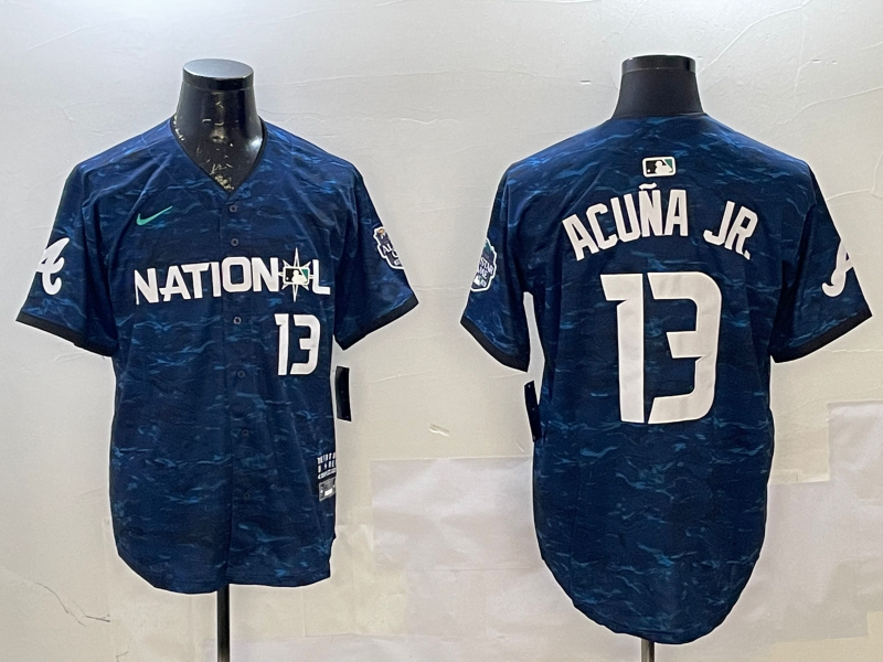 Men's National League Ronald Acuna Jr. Navy 2023  All-Star Game Limited Player Jersey