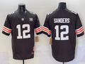 Men's Cleveland Browns Shedeur Sanders Brown 2025  Draft Game Jersey