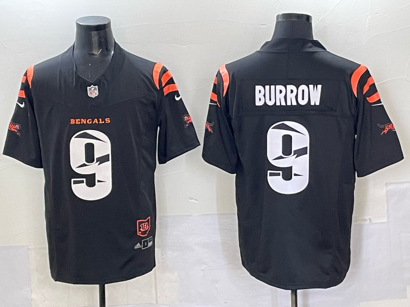 Men's Cincinnati Bengals Joe Burrow Black Vapor F.U.S.E. Limited Jersey