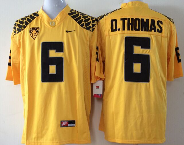 Men's Oregon Ducks De'Anthony Thomas Yellow Player Game Jersey