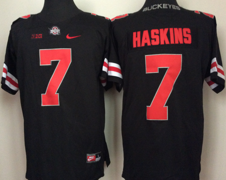 Men's Ohio State Buckeyes Dwayne Haskins Black Player Jersey
