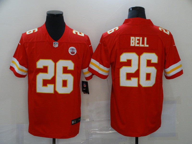Men's Kansas City Chiefs Leveon Bell #26 Red Game Jersey1