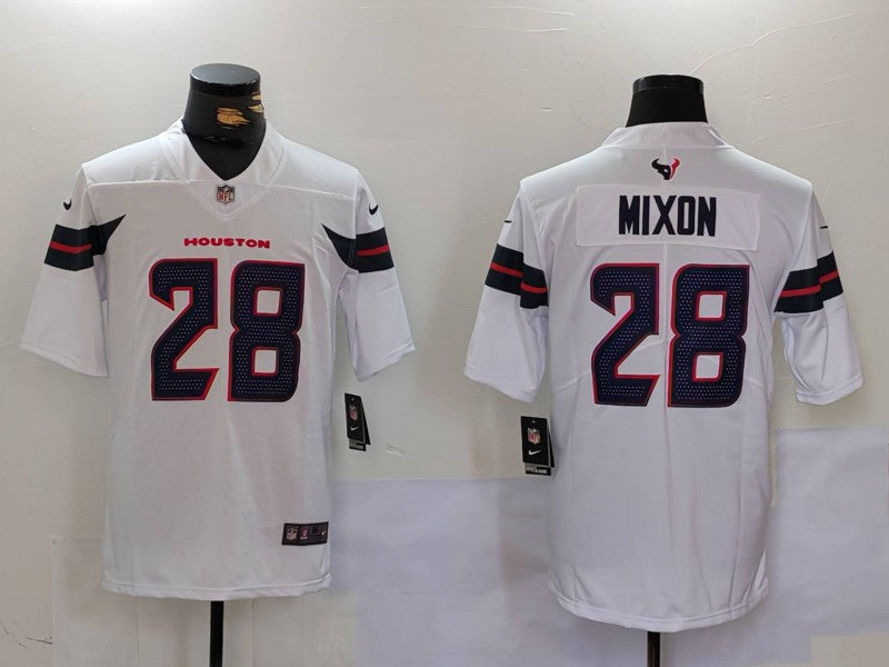 Men's Houston Texans Joe Mixon White Game Jersey