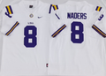 Men's LSU Tigers Malik Nabers White Player Game Jersey