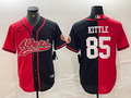 Men's San Francisco 49ers George Kittle Red/Black Game Player Jersey Joint Edition