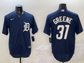 Men's Detroit Tigers Riley Greene #31 Navy Replica Player Jersey