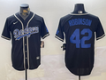 Men's Los Angeles Dodgers Jackie Robinson Black Game Player Jersey