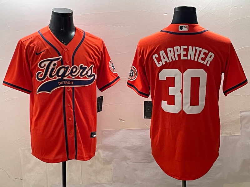 Men's Detroit Tigers Kerry Carpenter Orange Replica Player Jersey