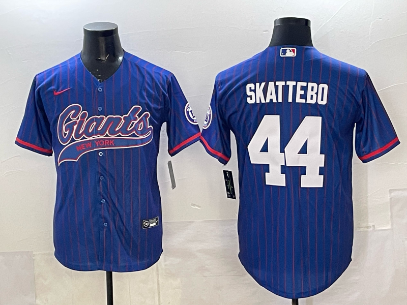 Men's New York Giants Cam Skattebo #44 Royal Player Jersey