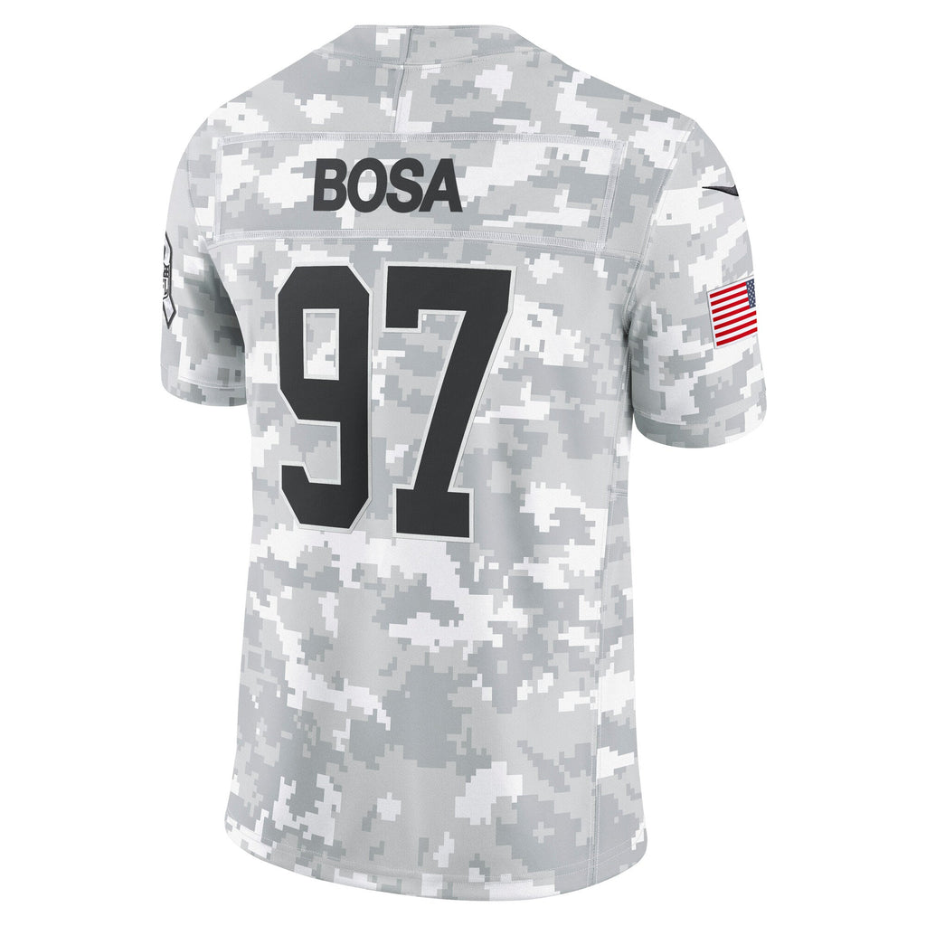 Nick Bosa San Francisco 49ers  2024 Salute to Service Limited Jersey - Arctic Camo