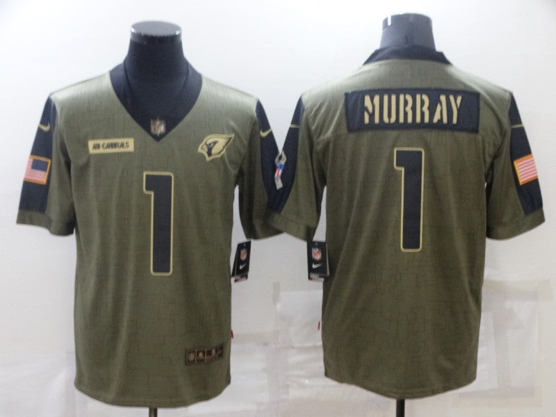 Men's Arizona Cardinals Kyler Murray #1 Brown Game Player Jersey1