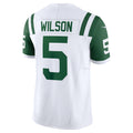 NY.Jets #5 Garrett Wilson White Classic Alternate Vapor F.U.S.E. Limited Jersey