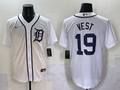 Men's Detroit Tigers Will Vest #19 White Home Replica Player Jersey