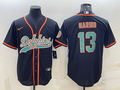 Men's Miami Dolphins Dan Marino Black Game Jersey Joint Edition