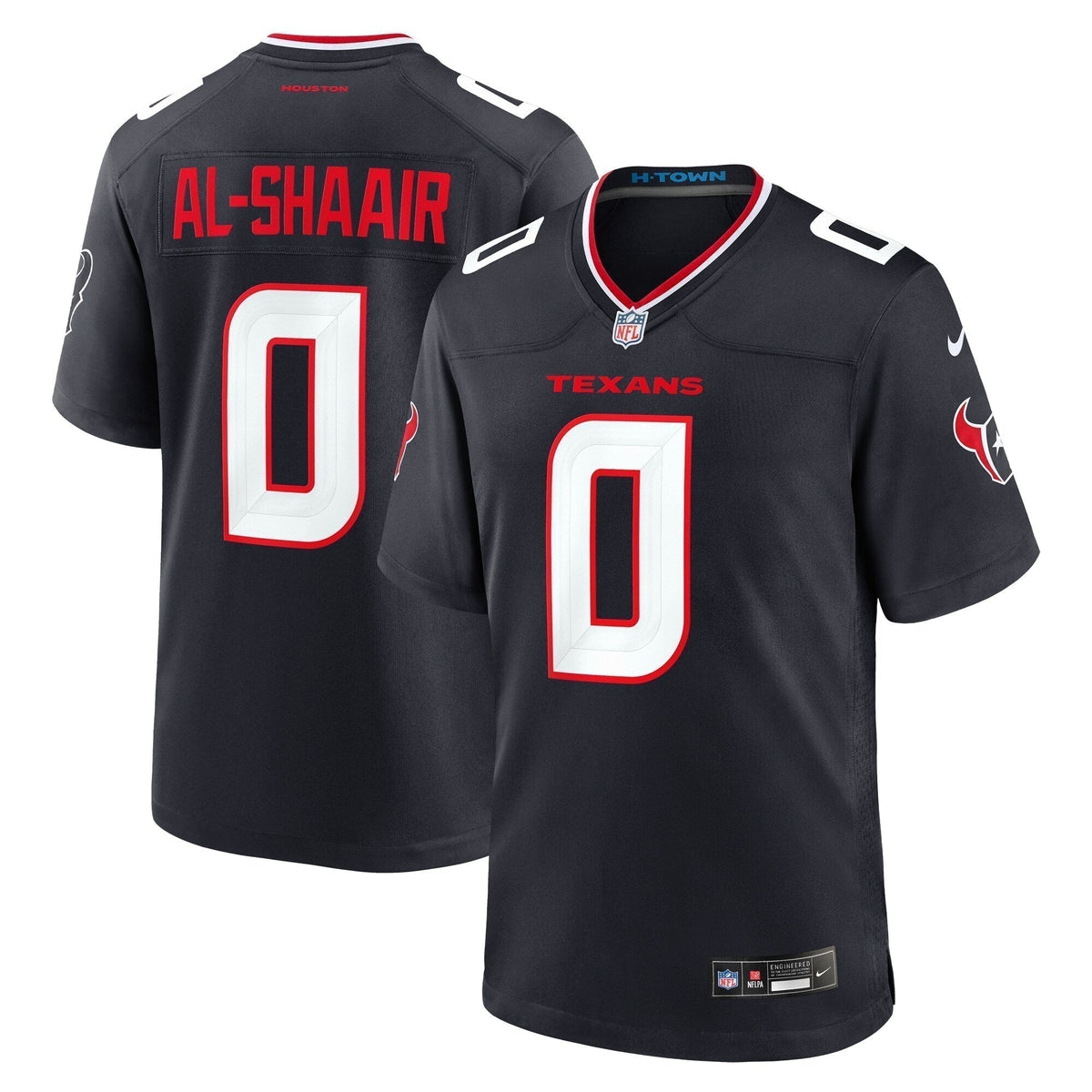 Azeez Al-Shaair Houston Texans  Team Game Jersey -  Navy