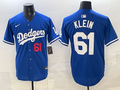 Men's Los Angeles Dodgers Clay Klein #61 Royal Alternate 2 Replica Player Jersey