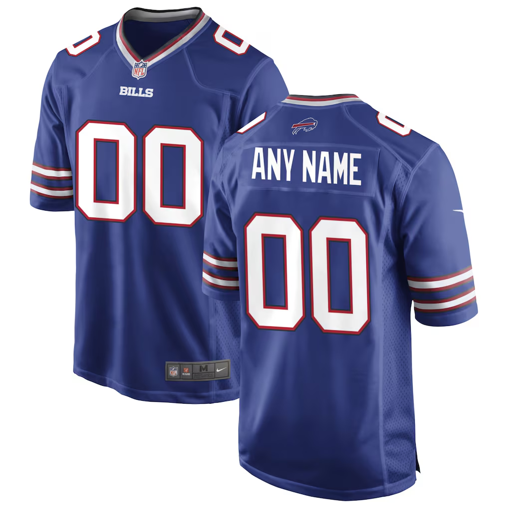Men's Buffalo Bills Royal Custom Game Jersey