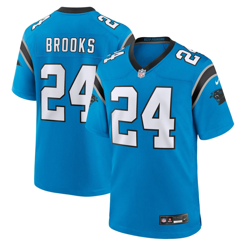 Jonathon Brooks Carolina Panthers  2024  Draft Alternate Game   Jersey - Blue