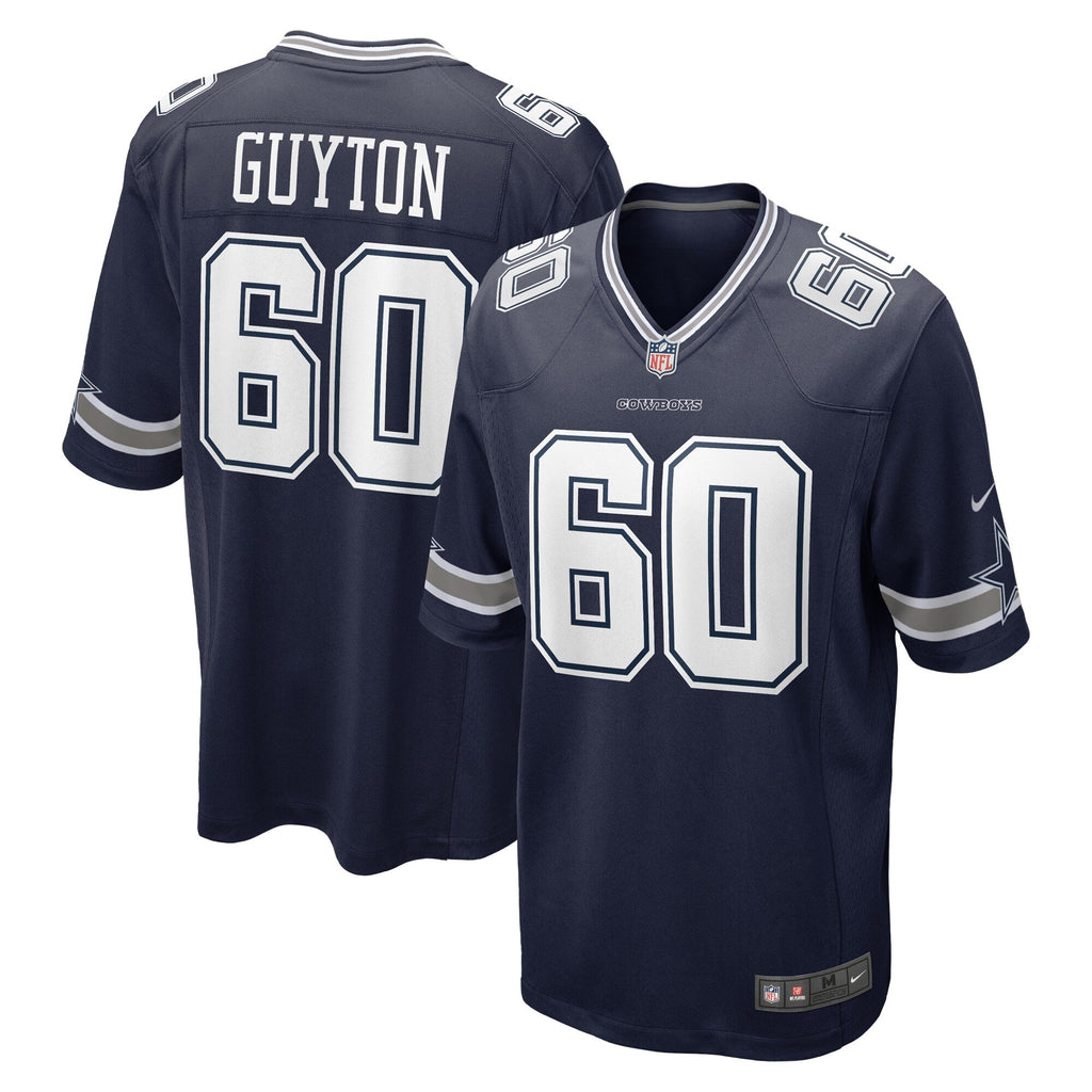 Tyler Guyton Dallas Cowboys  2024  Draft First Round Pick   Game Jersey - Navy