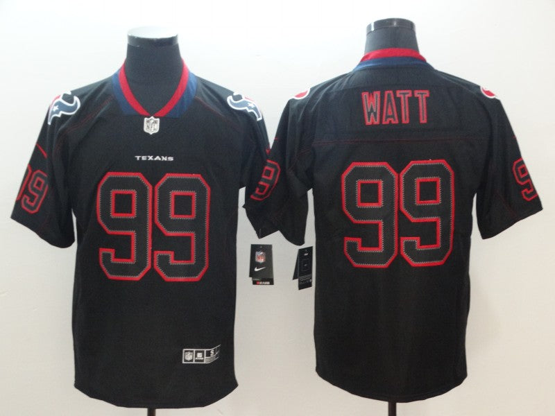 Men's Houston Texans J.J. Watt #99 Black Authentic Game Jersey1