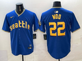 Men's Seattle Mariners Bryan Woo Royal City Connect Replica Jersey