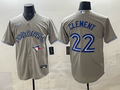 Men's Toronto Blue Jays Matt Clement #22 Gray Player Jersey