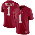 Men's Alabama Crimson Tide Jameson Williams Crimson Player Game Jersey